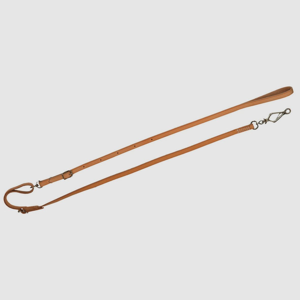 AKAH Umhängeleine / Länge: 1,85m / Breite: 10mm aus Fahlleder
