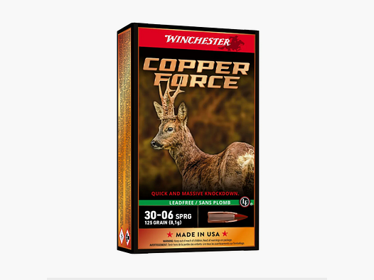 Munición Winchester Copper Force cal.30-06 SPRG 125gr