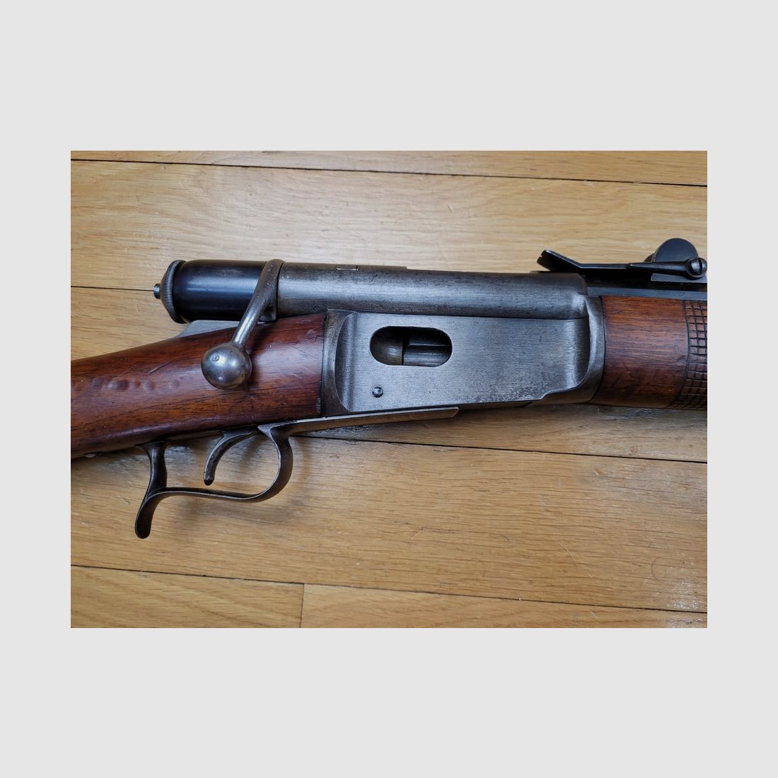 Bellissimo fucile svizzero Vetterli – Modello 1871 – calibro 10,4mm – caricatore tubolare da 11 colpi – numero di serie unico – canna eccellente – fucile europeo rivoluzionario – TBE++, immagine 5 di 28