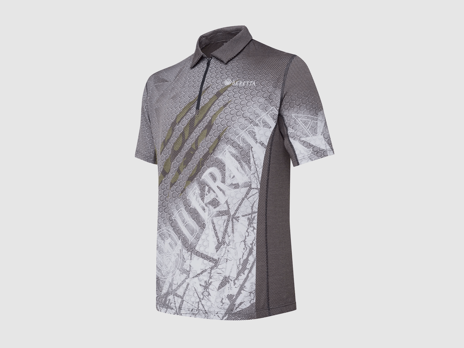 T-SHIRT – BERETTA – RUSH SCRATCH POLO Black & Green Stone, image 1 of 5
