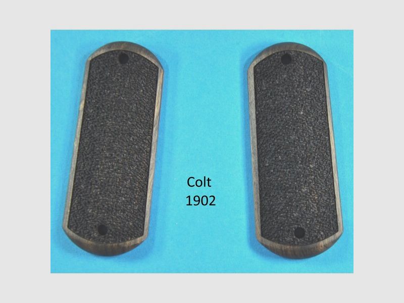 punzierte Nussbaum-Griffschalen für Pistole Colt 1902