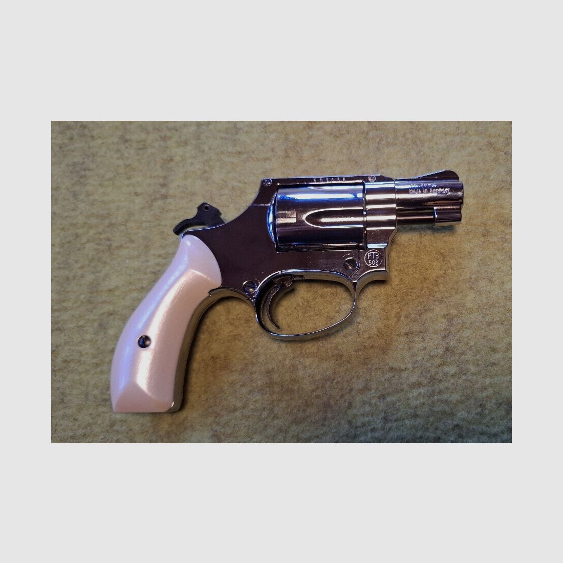 Sammler aufgepasst! Schreckschuss-Revolver Reck Chief Special Chrom (PTB 503), neuwertig ungeschossen einzigartig