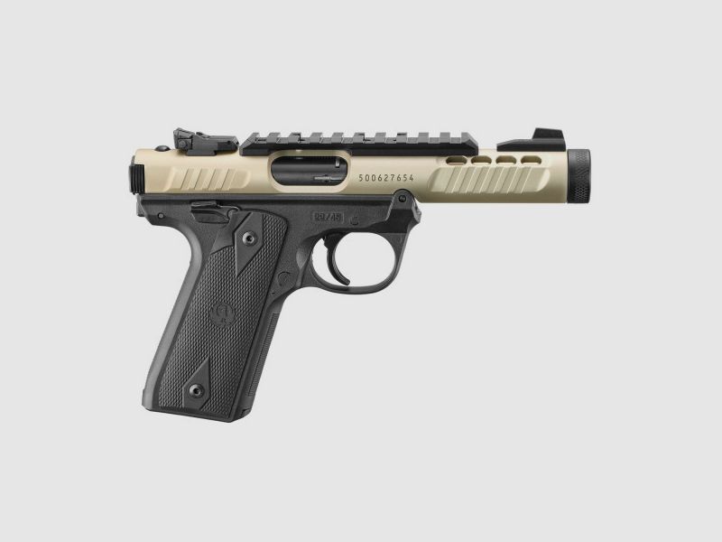 RUGER MARK IV 22 / 45 LITE - 4,4" - .22LR - CHAMPAGNER HONEY BADGER