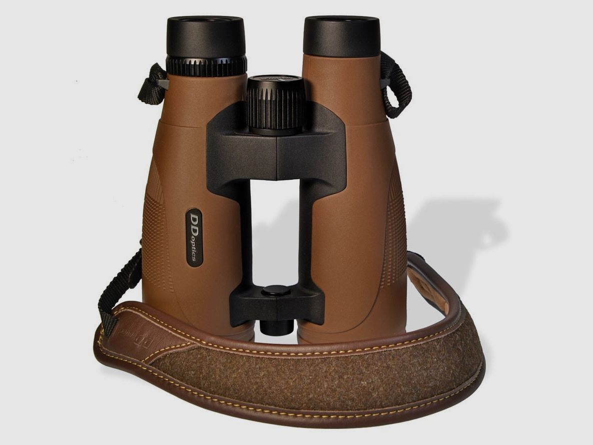 DDoptics Fernglas | Pirschler 8×56 | Gen3 | braun | Loden-Leder