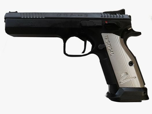 CZ Pistol TS 2 Silver CZ Ts2 Silver - 9mm Pistol - semi-automatic pistol immediately available +20€ nationwide shipping RRP: 2249€