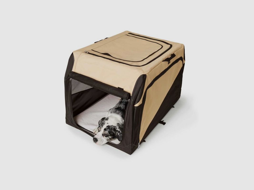 Hunter Faltbare Hundebox Beige/Schwarz