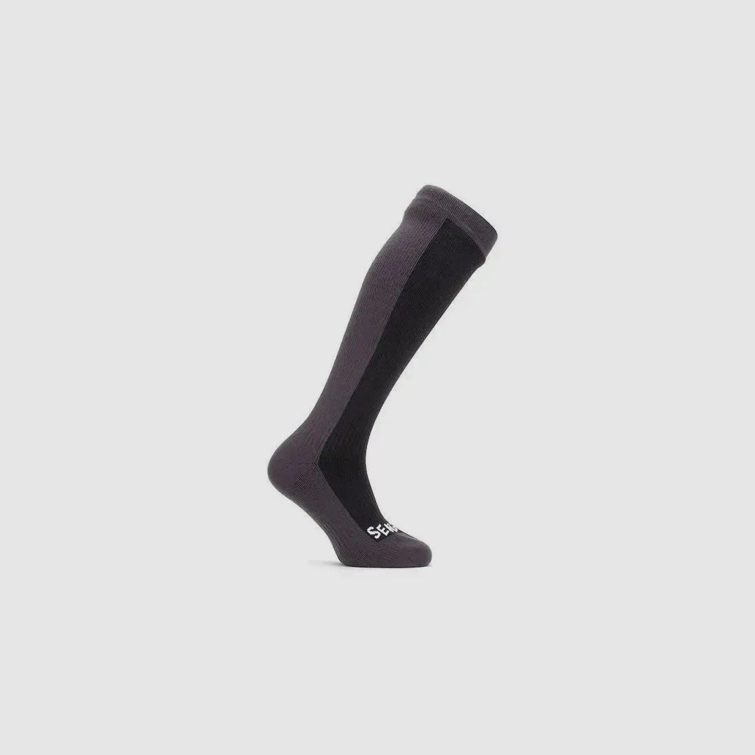 SealSkinz Sealskinz Knee-Length Socks Worstead Black Grey - S