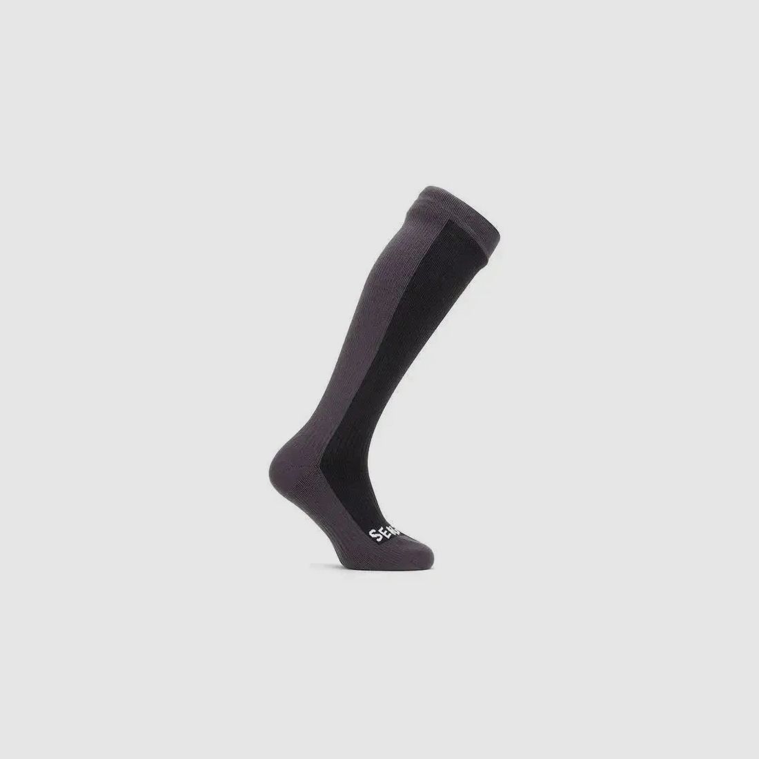 SealSkinz Sealskinz Knee-Length Socks Worstead Black Grey - S