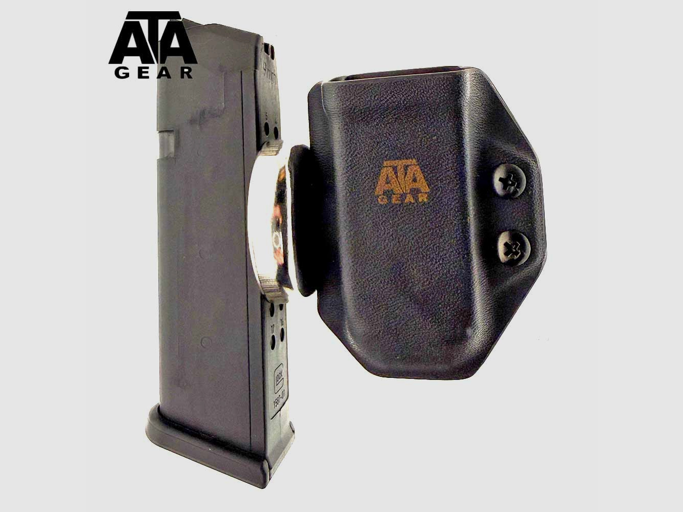 ATA-GEAR MAGAZINTASCHE MIT MAGNET ver. 2 GLOCK 17/22/47 RIGHT HAND BLACK