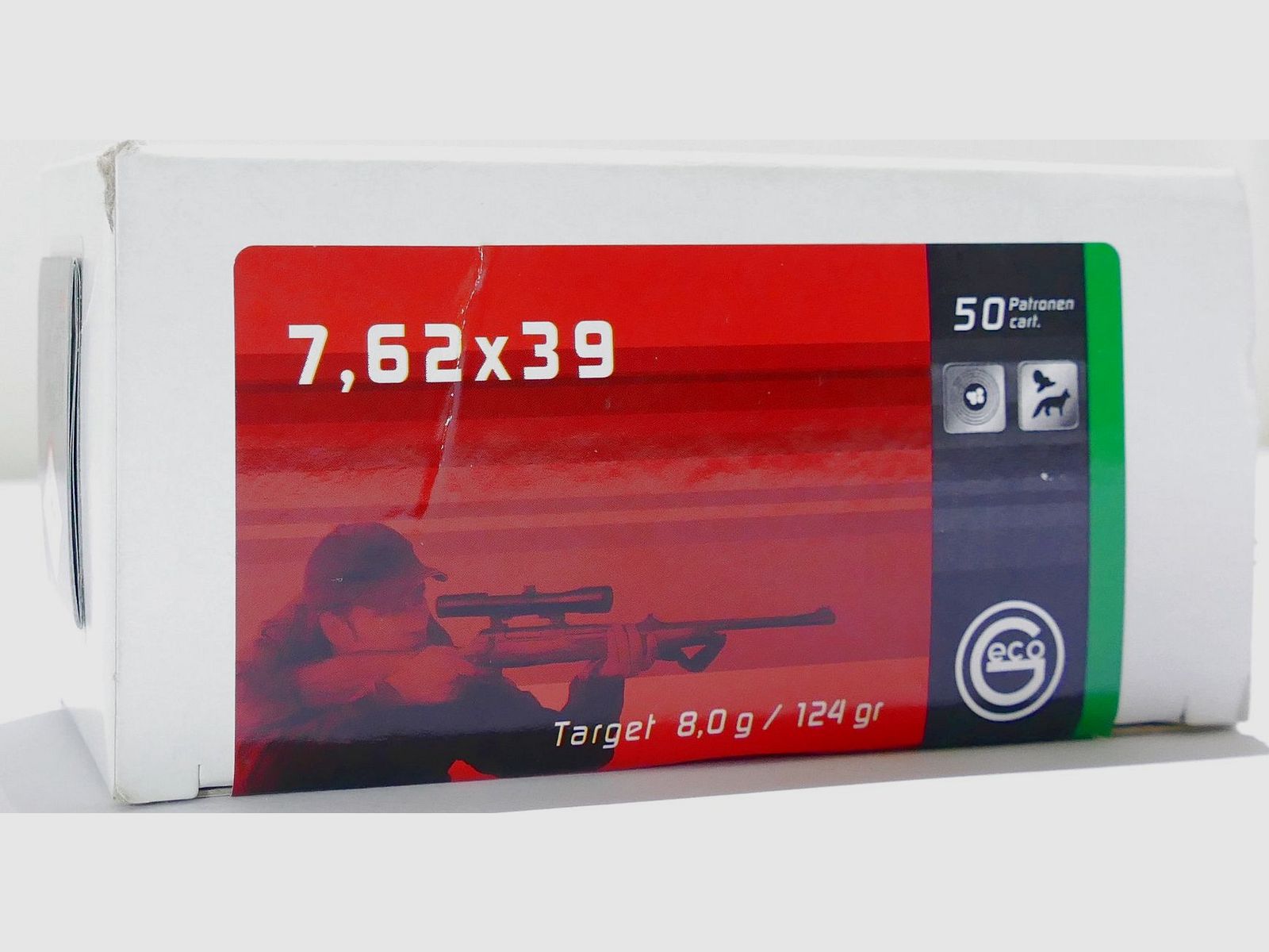 Geco 7.62X39 VM 8.0g/124gr Rifle Cartridges