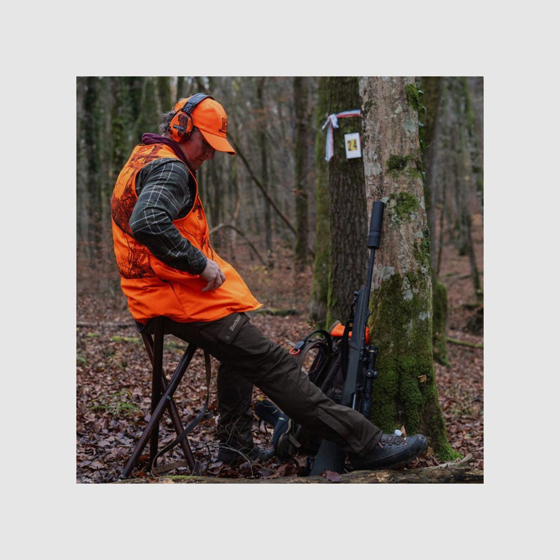 Eagle Realtree Edge® Jagdweste Orange Sicherheitsweste - CE-zertifiziert & EPI CAT II, Bild 1 von 4