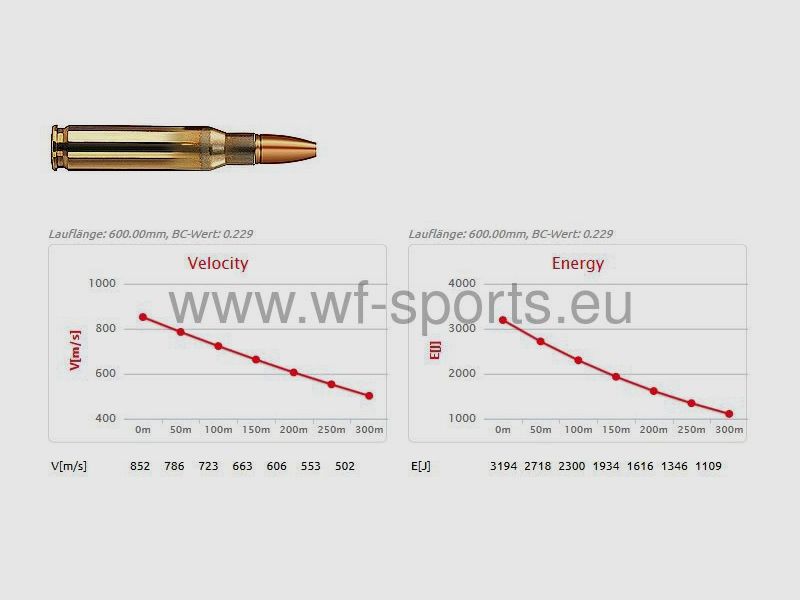 GECO .308 Win. ZERO 8,8G //WF-SPORTS//, Bild 2 von 3