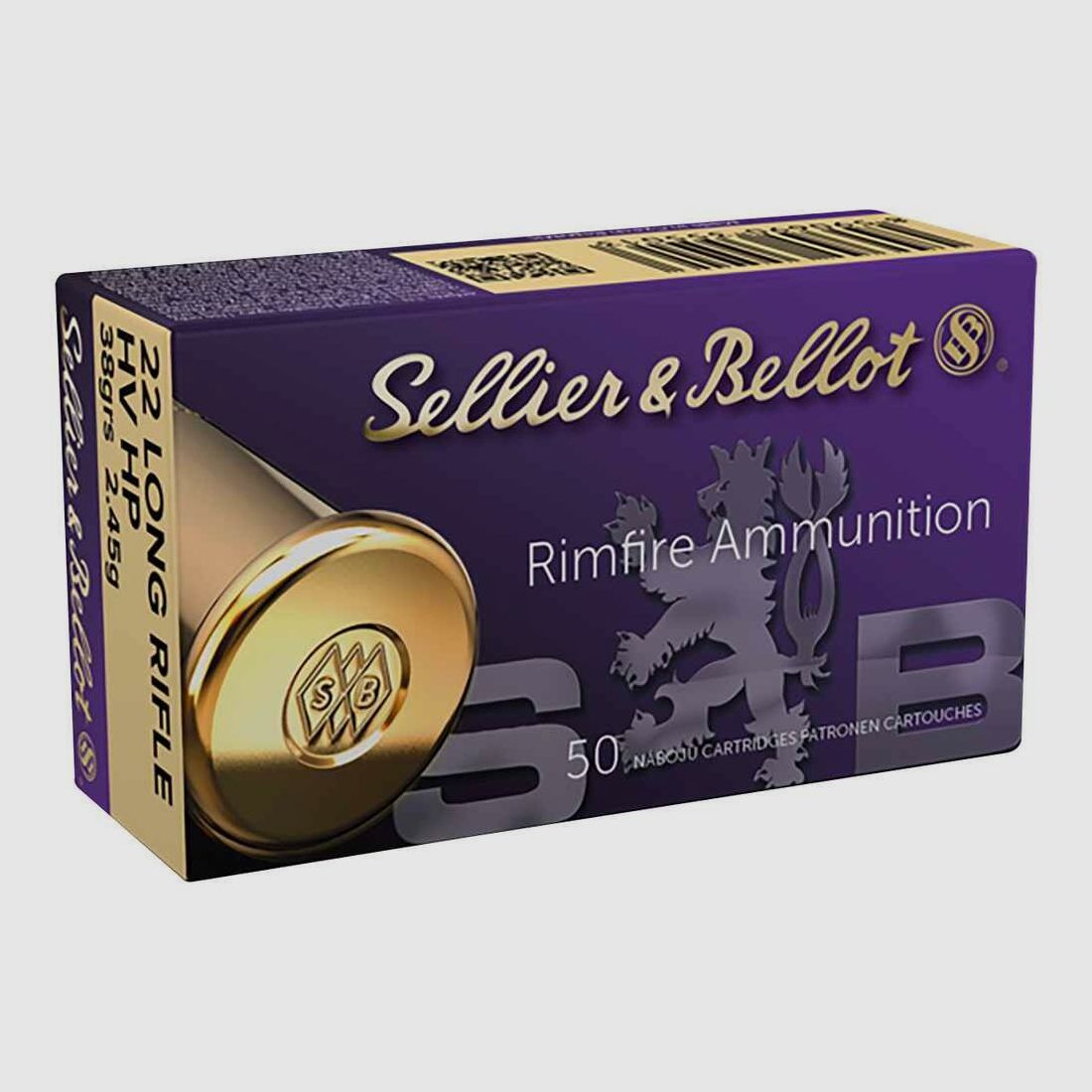 .22 lr High Velocitiy HP 2,45g/38grs. Sellier & Bellot