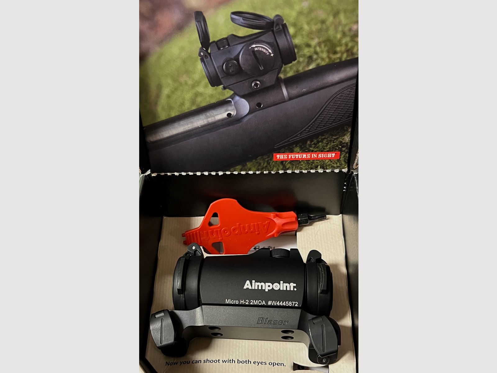 Aimpoint Micro H-2 2 MOA - Rotpunktvisier mit Blaser Sattelmontage