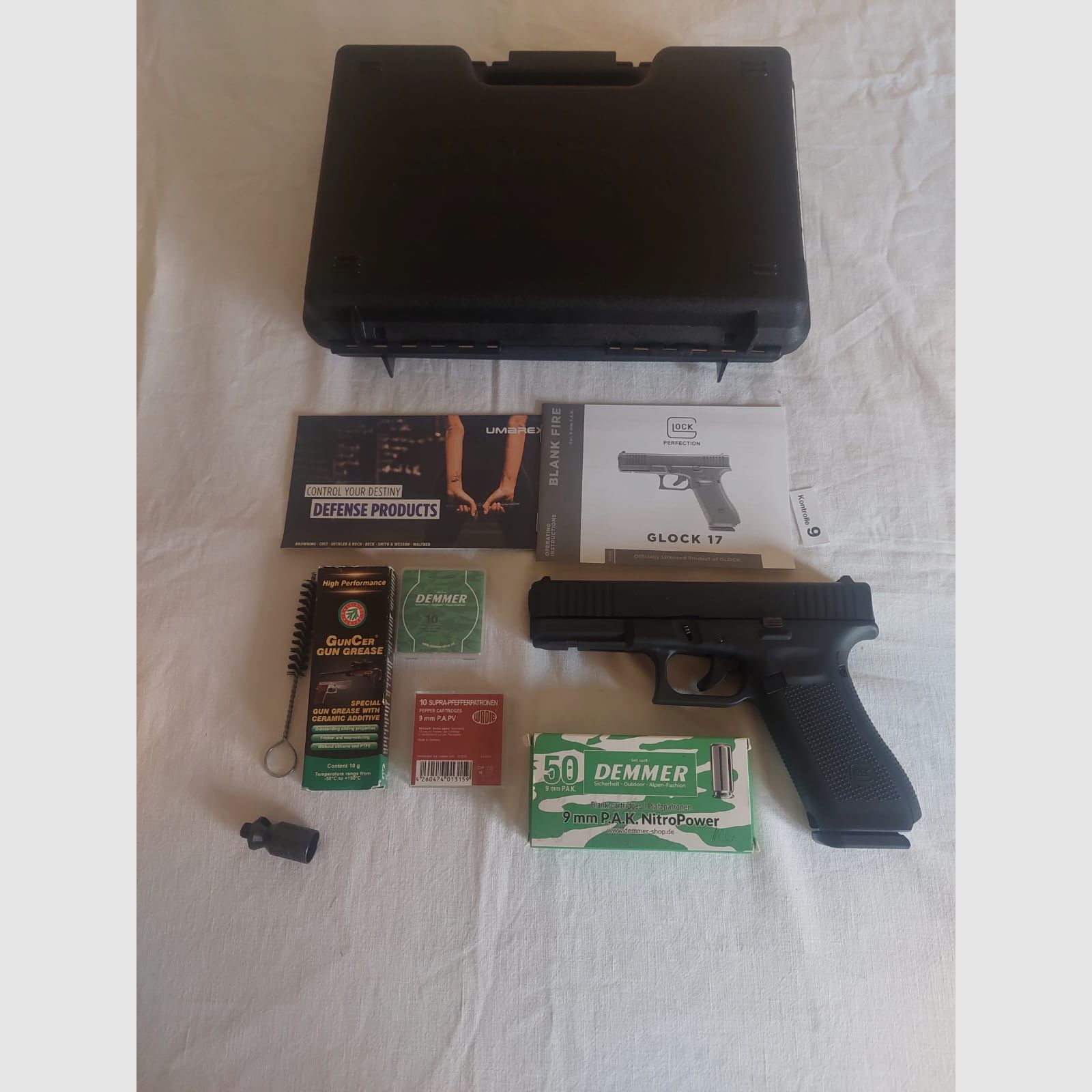 Glock 17 Gen 5 9mm P.A.K + Zubehör 