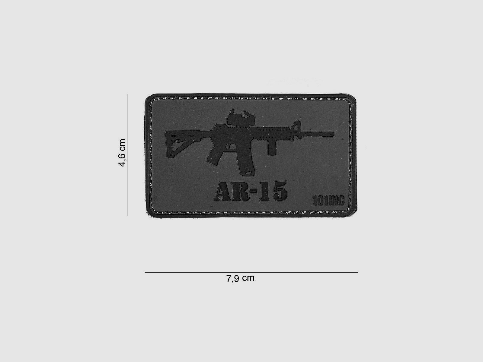 Emblema 3D PVC grigio/nero, immagine 1 di 3