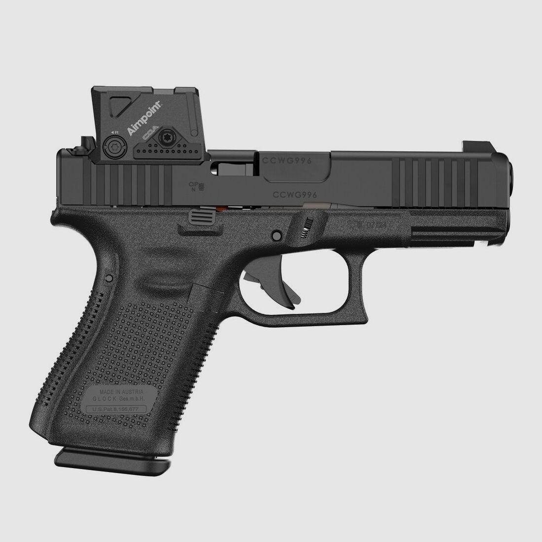Glock Pistole 19 Gen5 MOS/FS A-CUT Combo 9 mm Luger