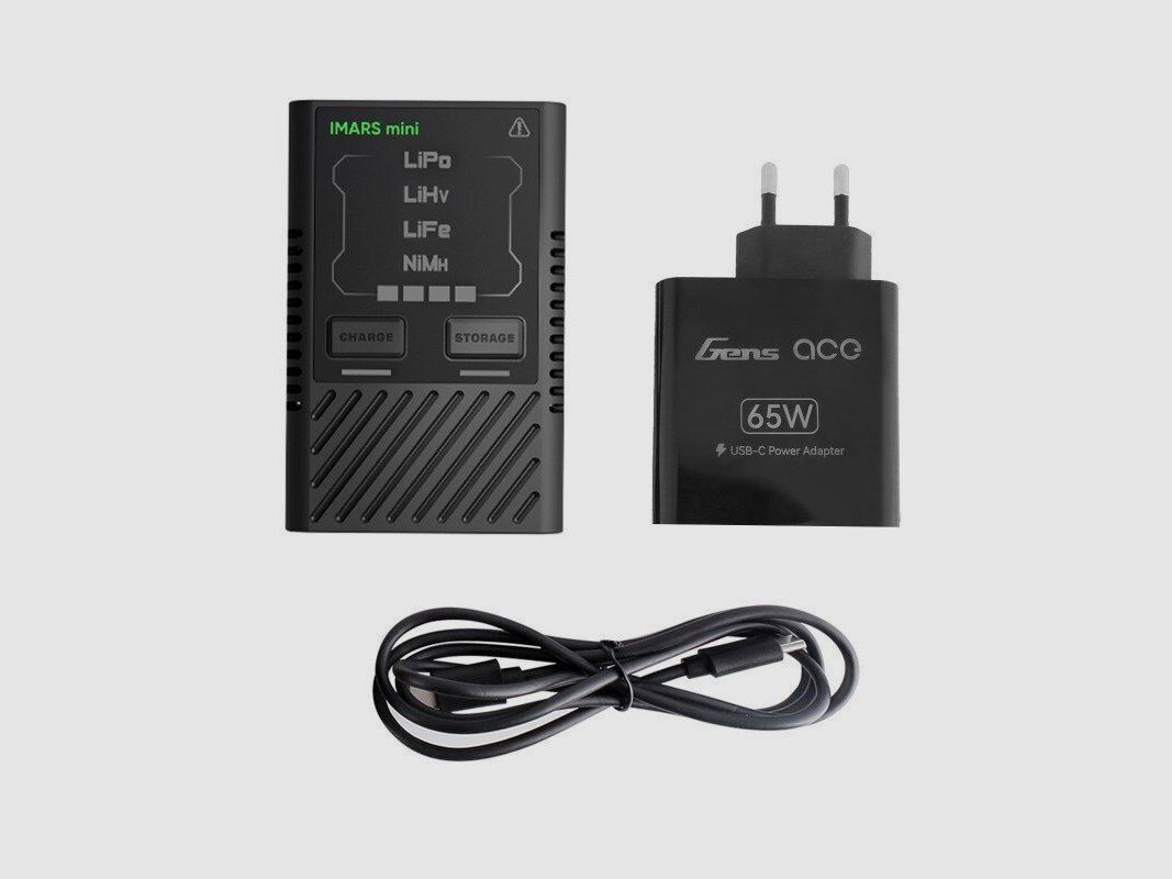 Airsoft Ladegerät IMARS mini G-Tech 65w für LiPo/LiHV/LiFe/NiMH | Gens Ace