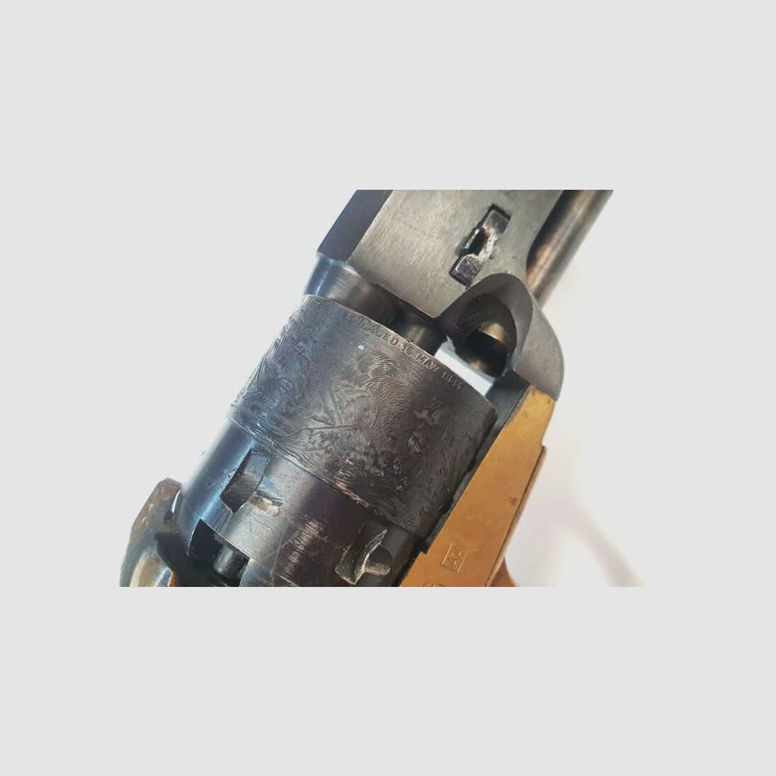 C.O.M. (Consorzio Officine Meccaniche) Percussion Revolver COM Gardone Navy Model - .44 Black Powder Only, Buntline Revolver