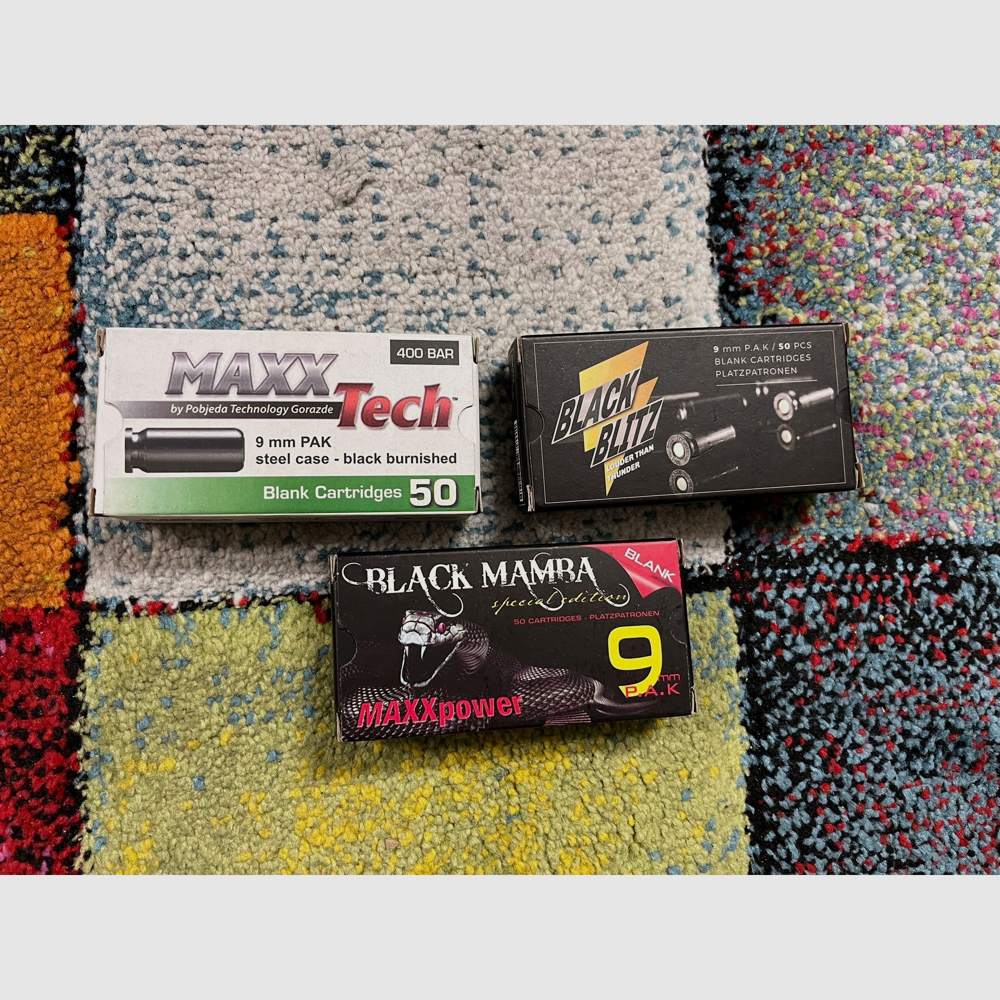 9mm PAK naboje wybuchowe kolekcja 4