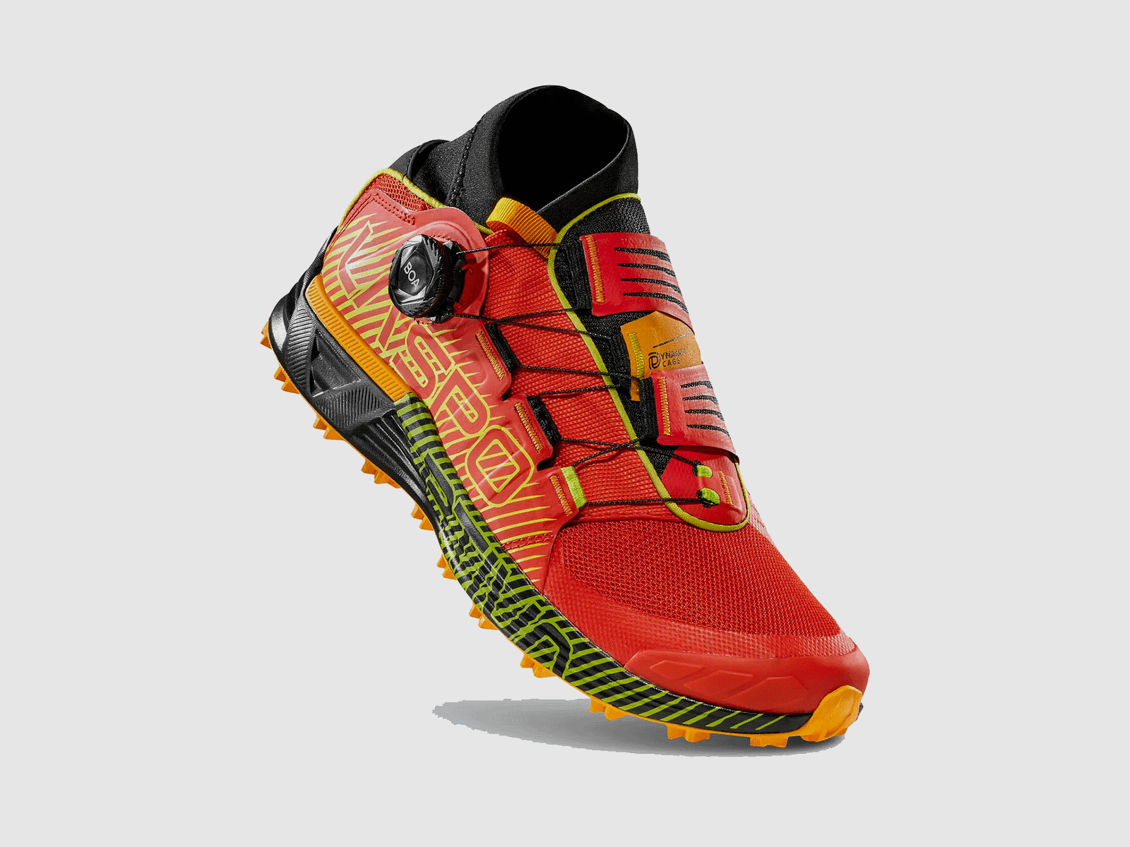SHOES – MEN – LA SPORTIVA – CYKLON Sunset / Lime Punch, image 8 of 8