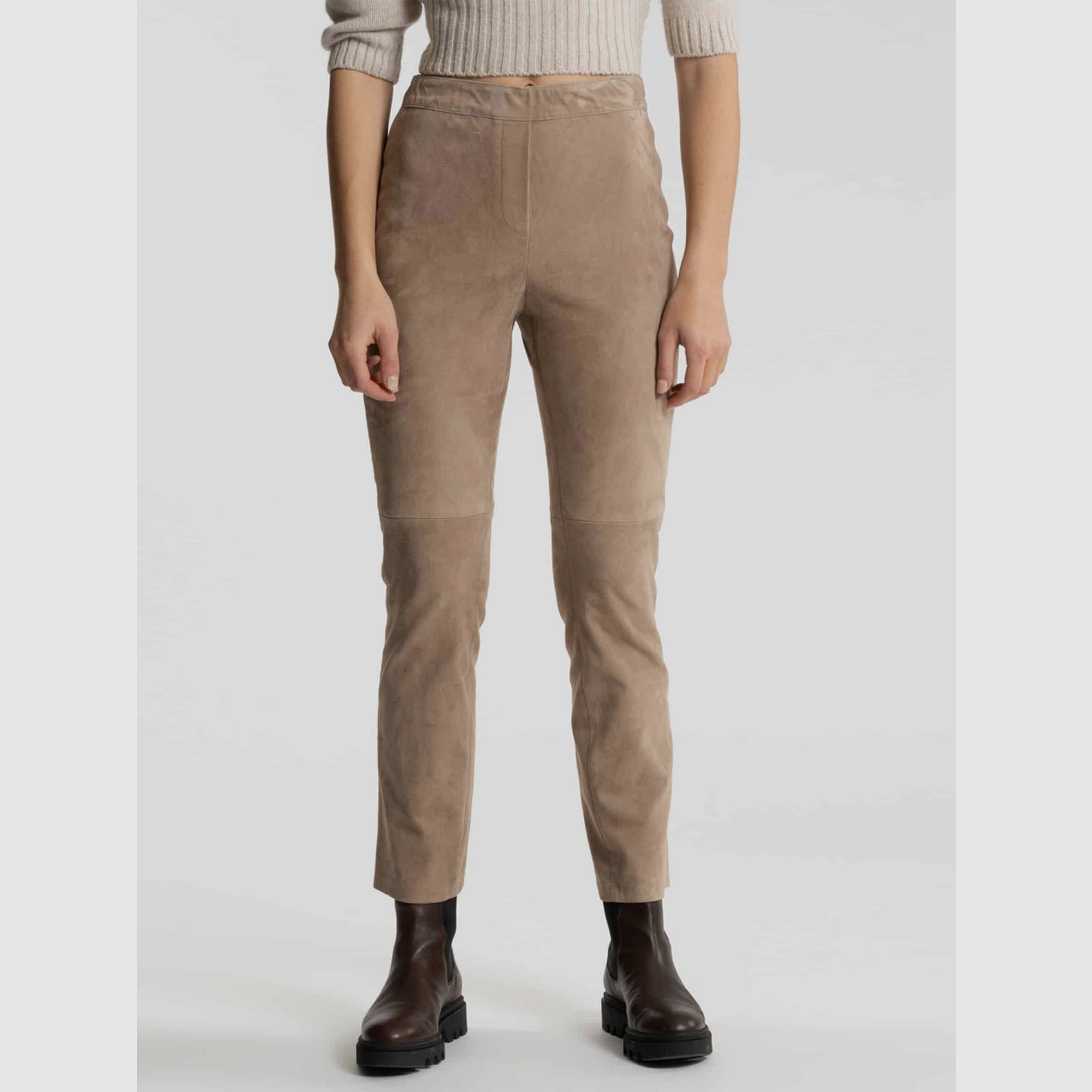 Maximilian Leather Trousers Laura in Bronze, image 1 of 2