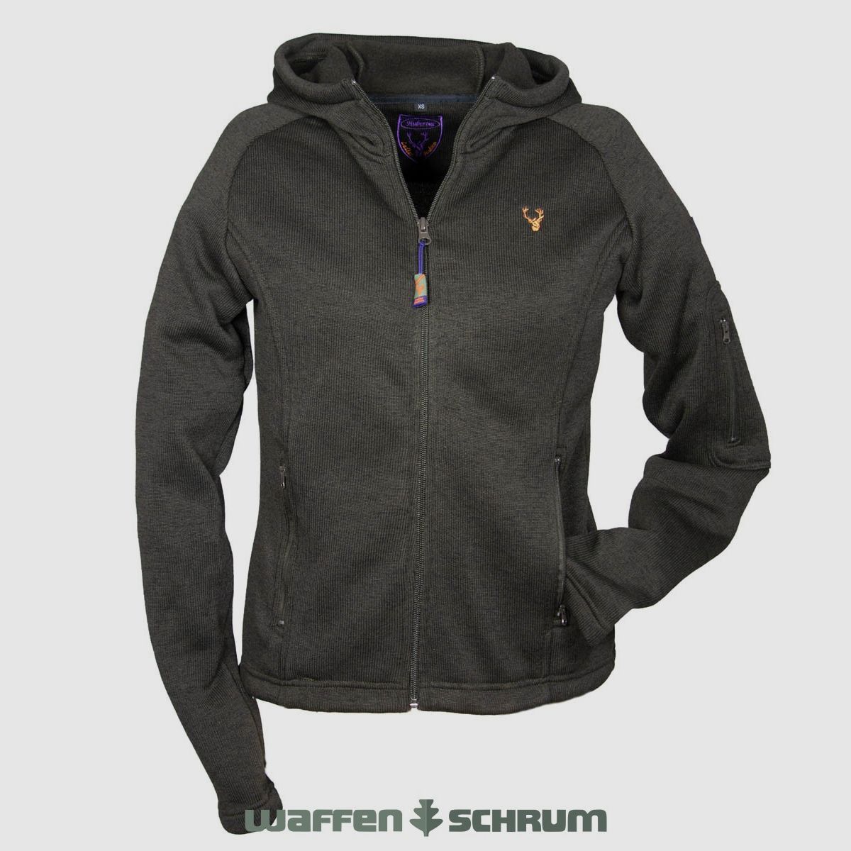 Hubertus Sweatjacke Damen  dkl. oliv