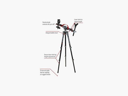 Feldstütze Fieldpod Max Bog von 50 cm bis 120 cm