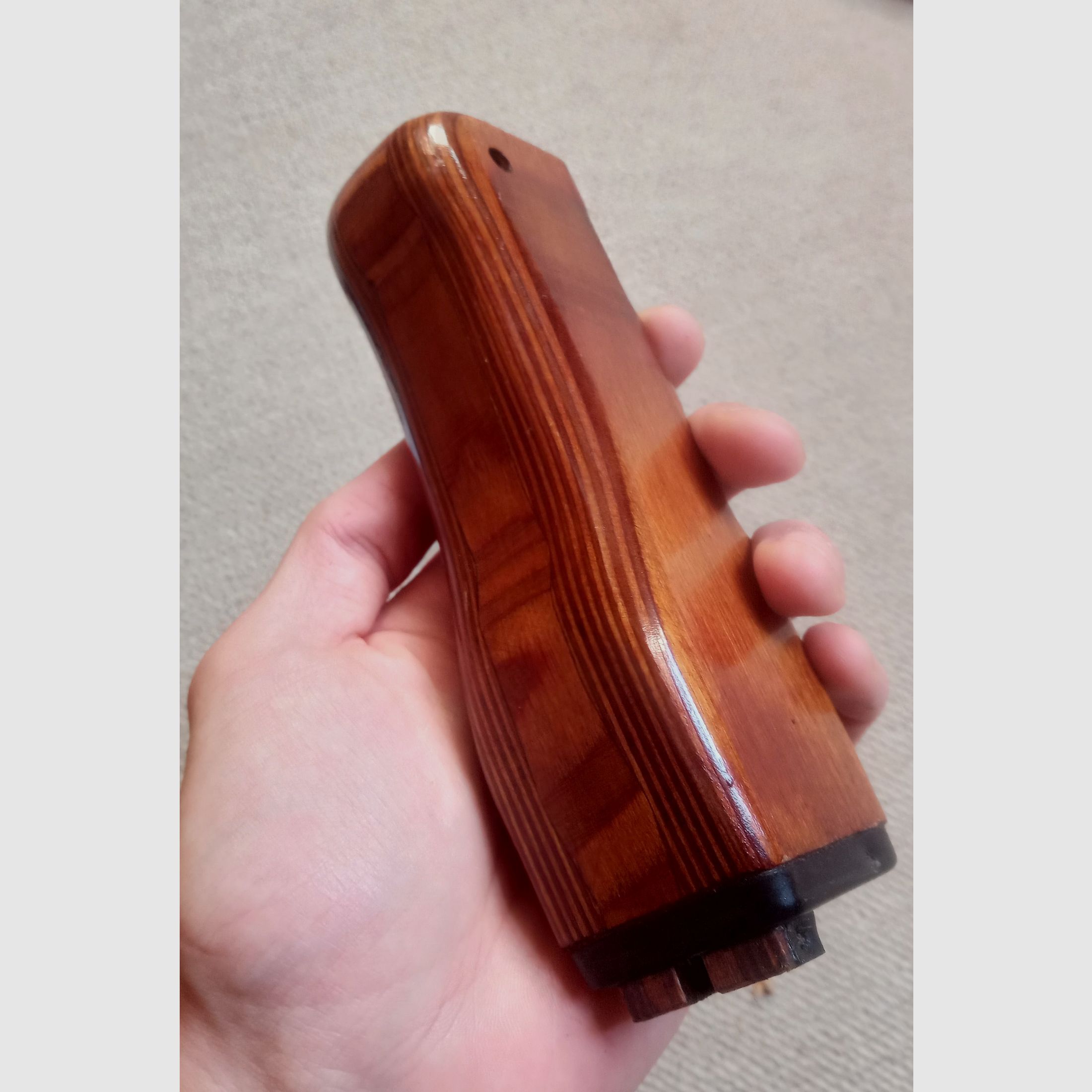 Original Russian RPK grip & handguard made of laminated wood with ferrule fitted for AK (AK74 / AK-100 / Saiga / AKM / Yunker 2/3/4 / Cybergun)