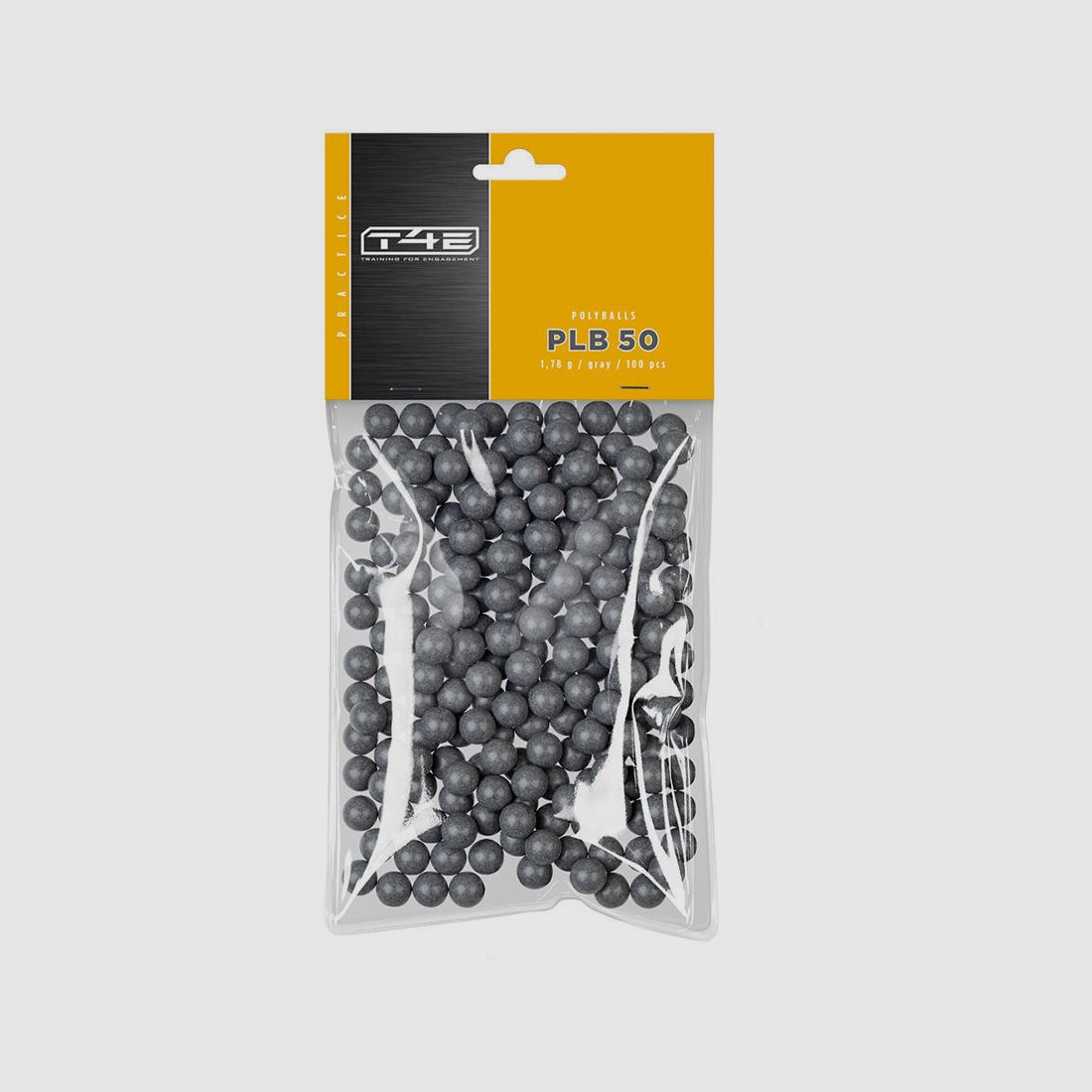 Umarex T4E Practise PLB Polyballs .50 Grau - 100 Kunststoffbälle