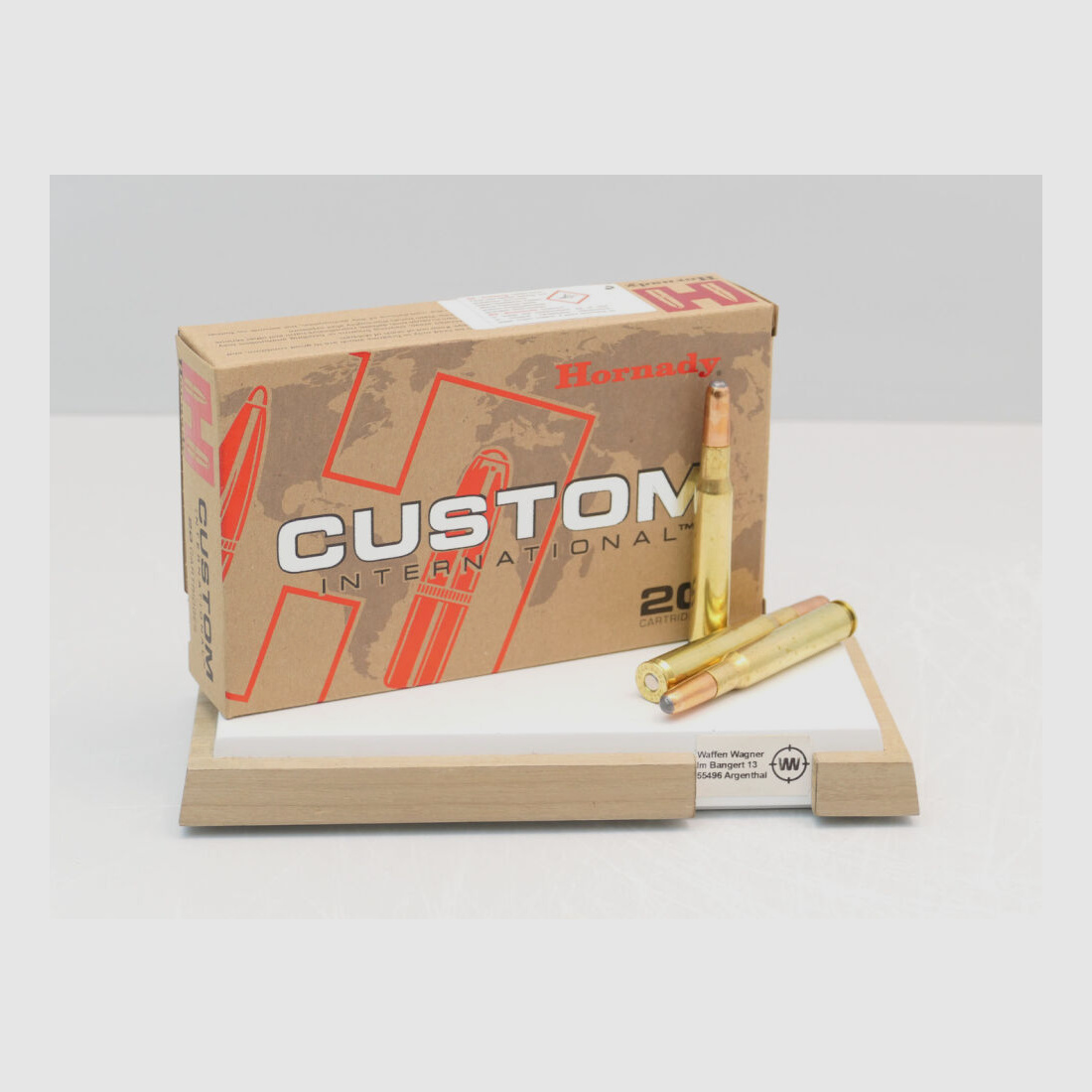 Munición Hornady Custom Int. 180grs SP