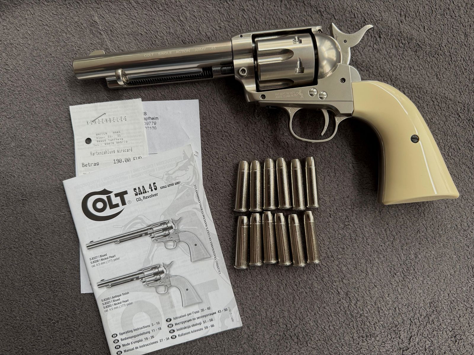 Colt SAA Single Action Army 4,5mm Diabolo CO2 PEACEMAKER Umarex Legends