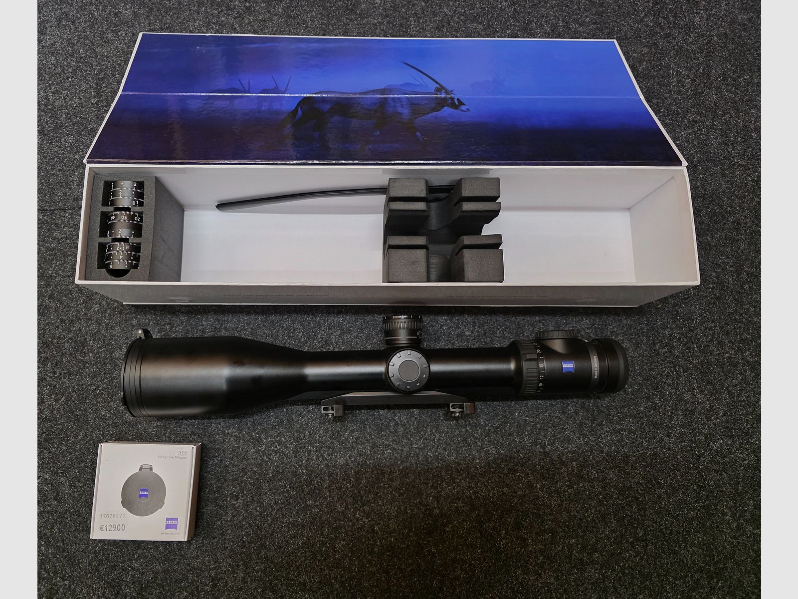 Zeiss Victory V8 4,8-35x60 ASV, viseur point rouge, rail Zeiss, emballage d'origine, état top, image 2 sur 4