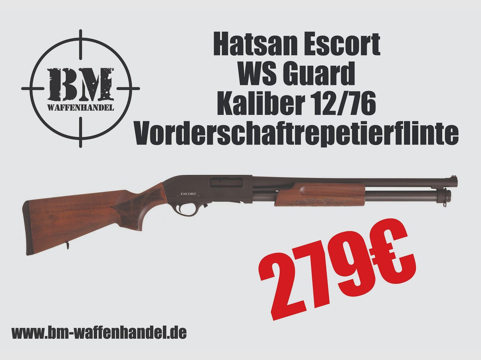 Hatsan Escort WS Guard Vorderschaftrepetierflinte 12/76, Bild 1 von 3