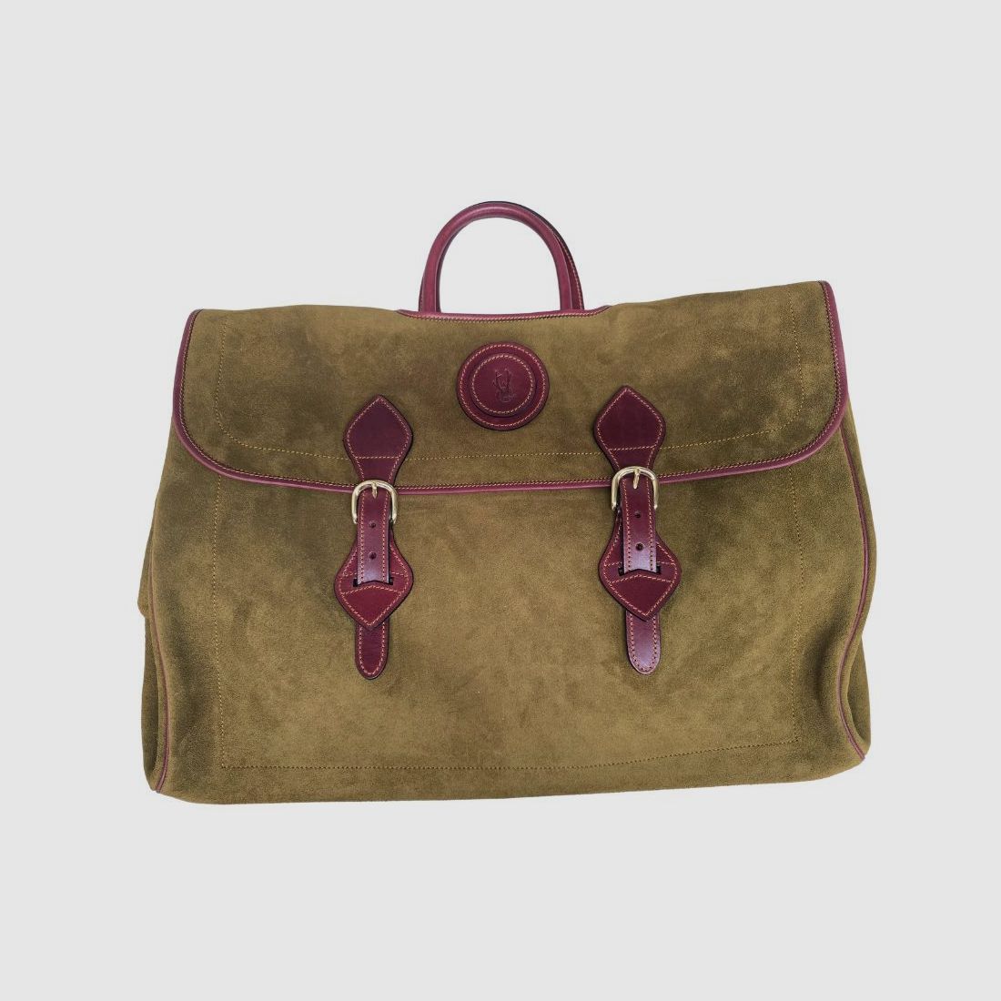 CORZO Wildleder Reisetasche Grün, Bild 2 von 5
