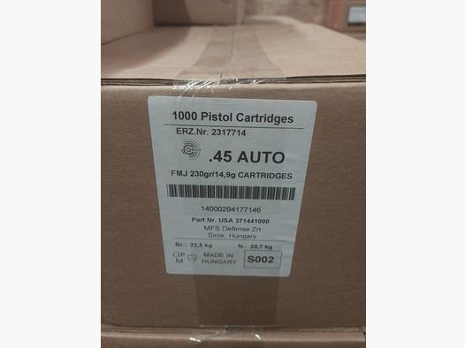 Geco .45ACP 1000 colpi/confezione