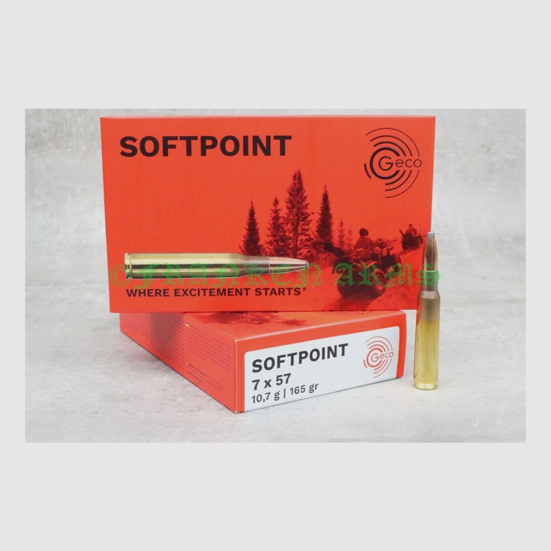 Geco Teilmantel 7x57 165gr. 10,7g 20 Stück Staffelpreis
