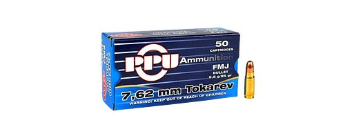Prvi Partizan PPU 7,62 Tokarev FMJ 85 grs 50 Schuss
