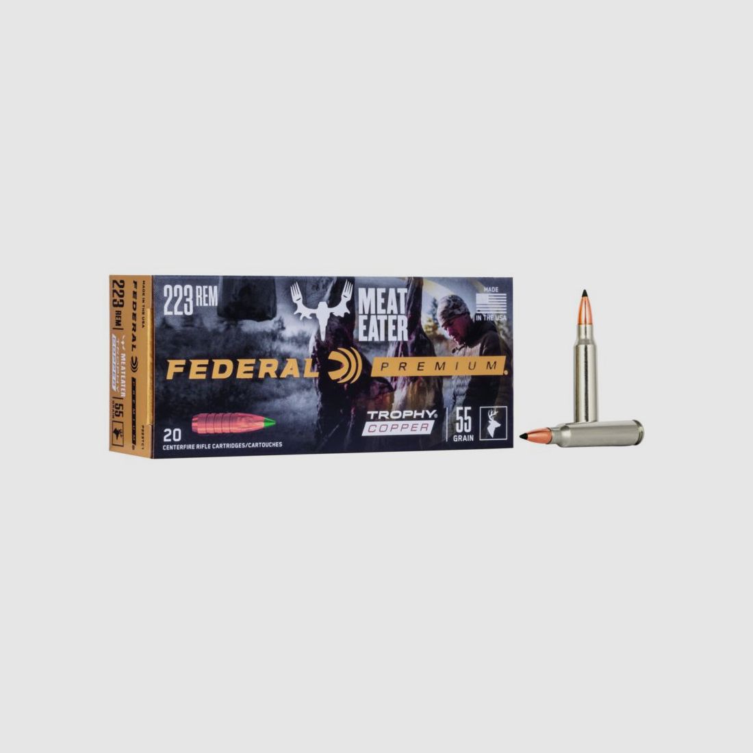 Federal .223 Rem. Trophy Copper 3,6g/56gr, imagen 2 de 2
