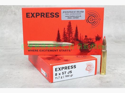 GECO Express 8x57IS 180gr 11,7g 20 pièces Prix dégressifs