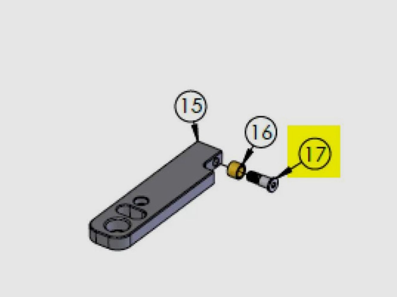 Dillon 1050/1100 Primer Slide Roller Screw