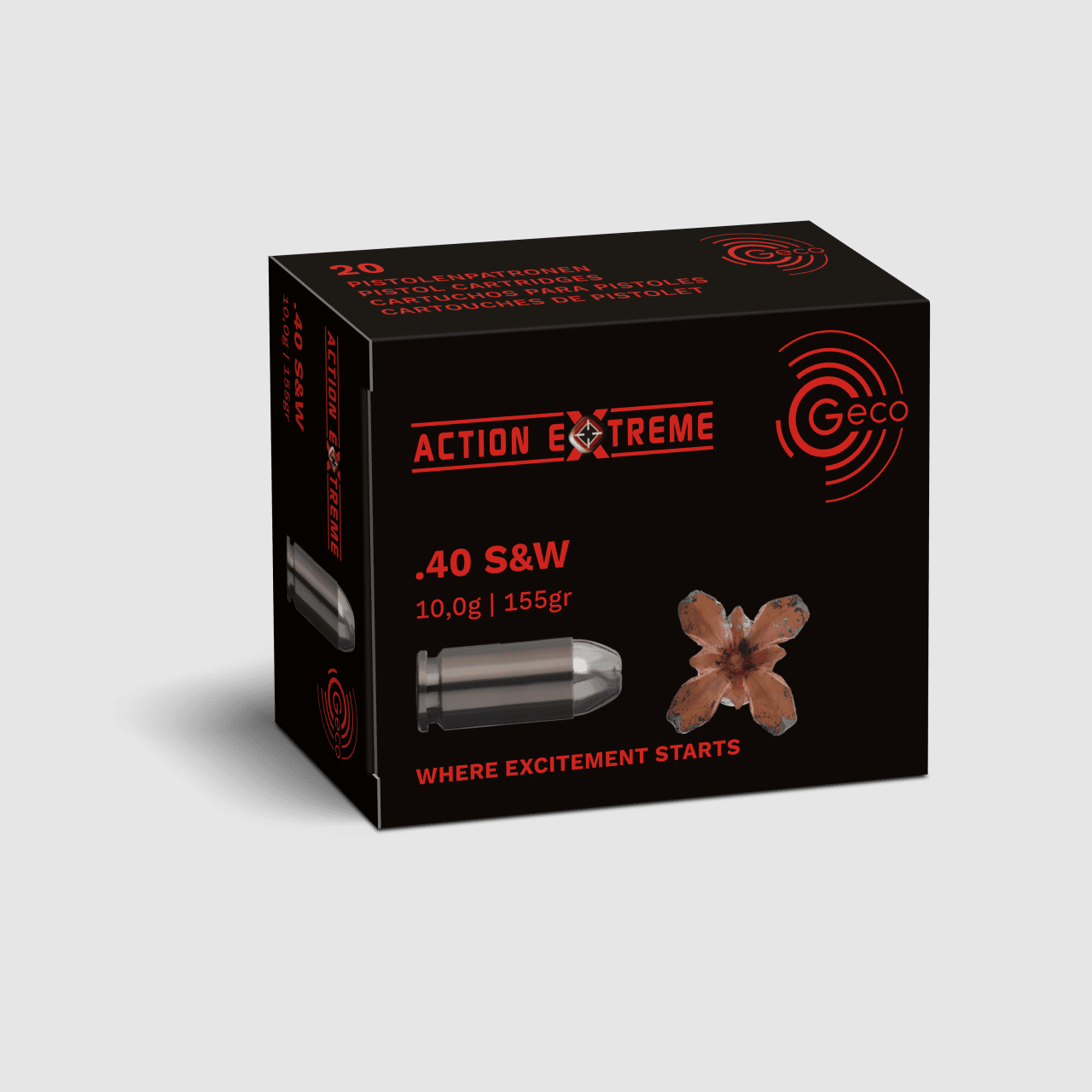 Geco .40 S&W ACTION EXTREME 10 g 155 gr - 20 pcs