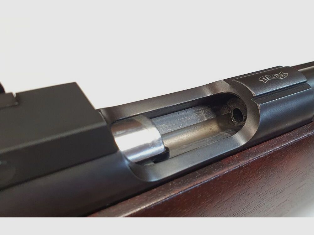 Rifle de un solo tiro Walther, Rifle de competición Walther KK en calibre 22L.r. con dioptría, diafragma iris, mirilla anular, imagen 9 de 10