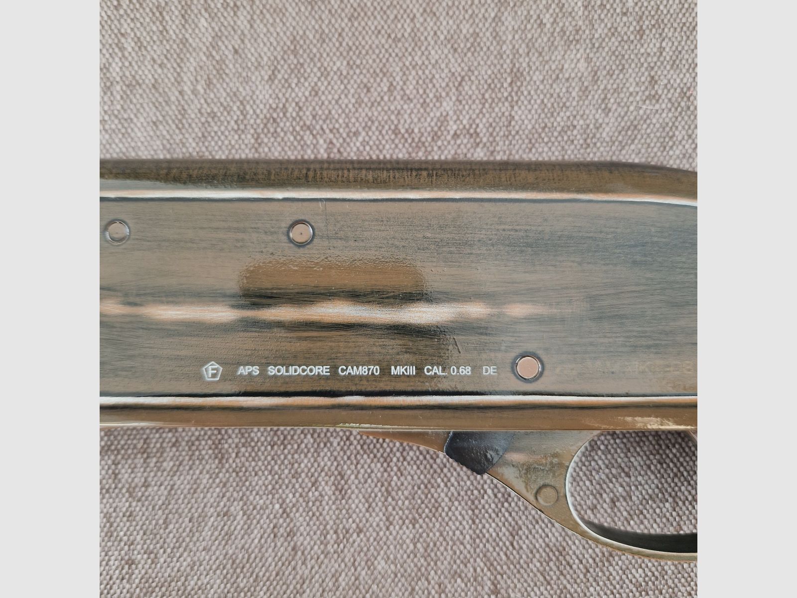 R.A.M CAM870-DB Devil Battle Worn Edition Pump mit F Kennzeichnung 2020gun cal. 0.68