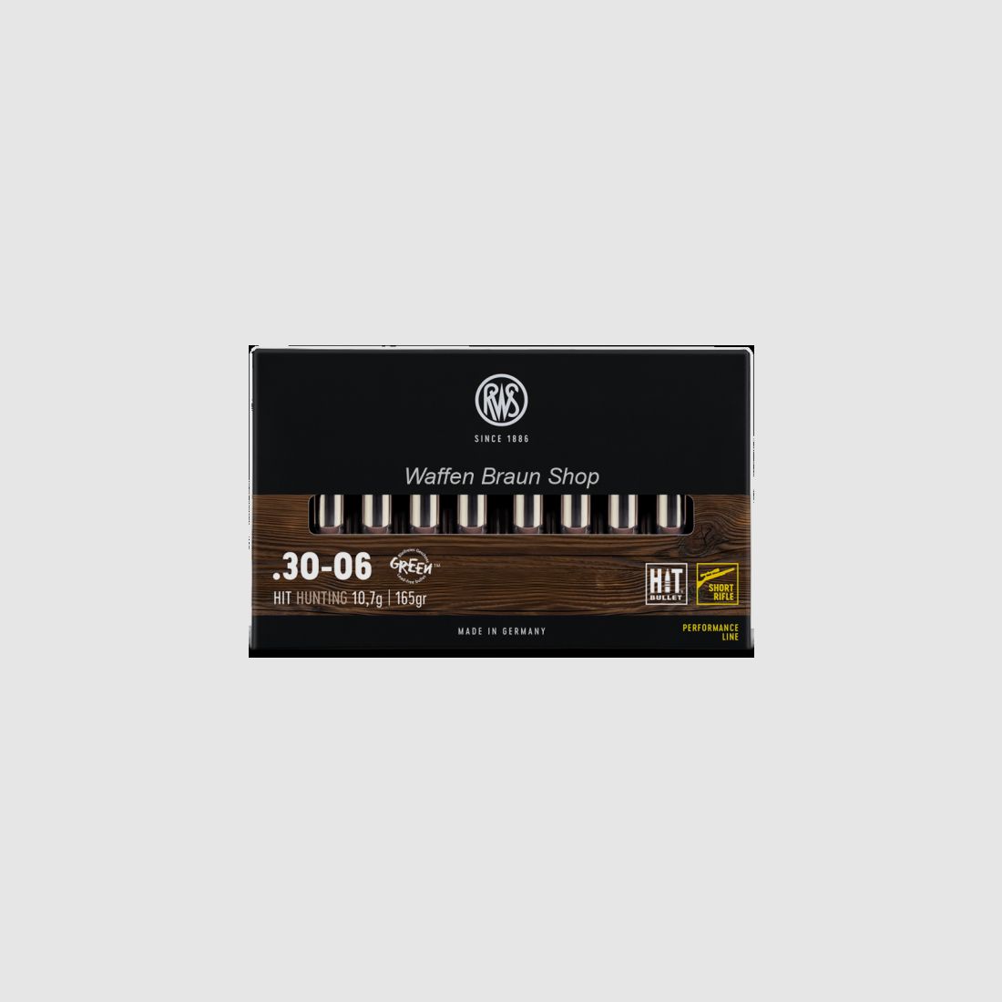 RWS .30-06 Hit Short Rifle Performance Line 10,7g/165 gr. a"20 St.