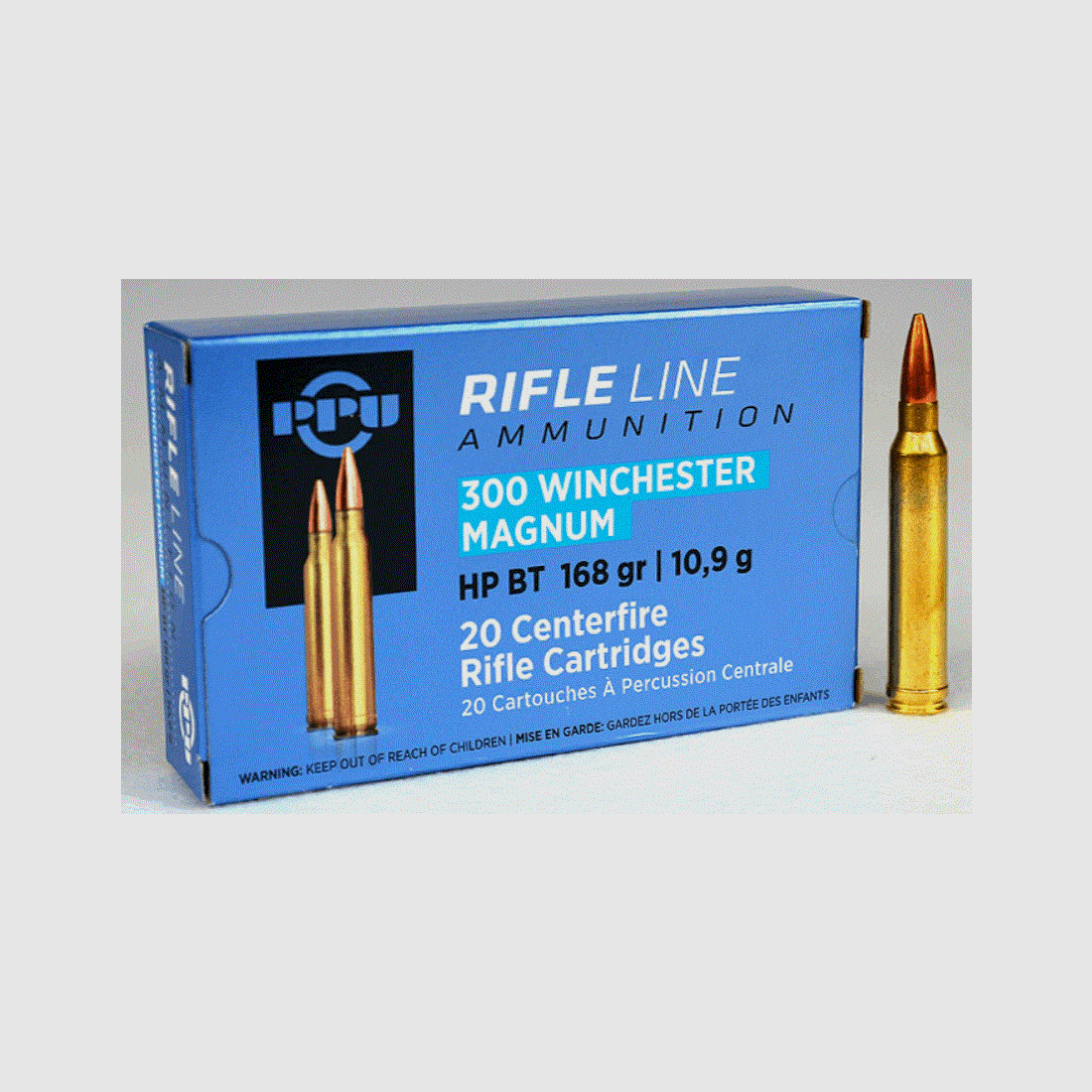 PPU .300 Win. Mag. 10,9g – 168gr – HP BT