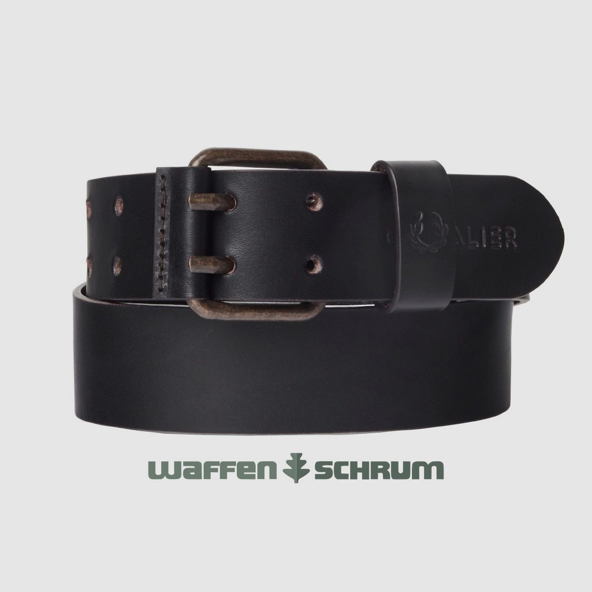 Ceinture en cuir chevalier marron