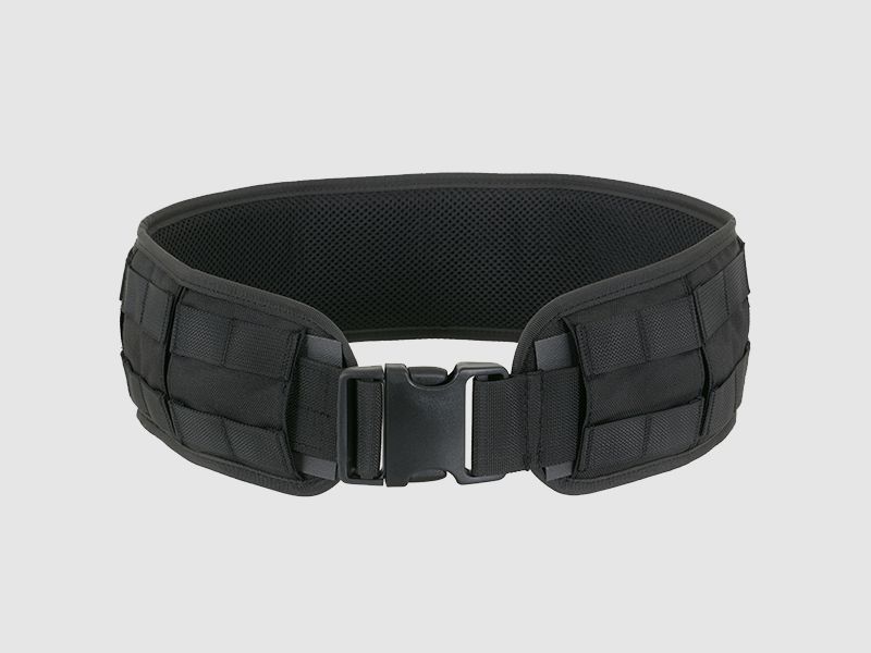 Padded MOLLE Combat Belt (L) - Black [8FIELDS PREMIUM]
