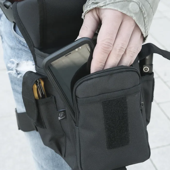 Borsa a vita con attacco per coscia "Side Kick Bag" - Camouflage tattico, immagine 4 di 5