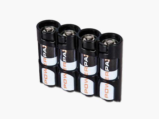 Storacell Storacell Batteriehalter Powerpax SlimLine 4 x AA - Schwarz